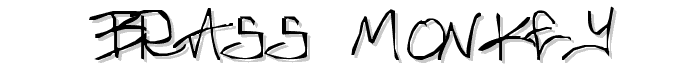 Brass Monkey font